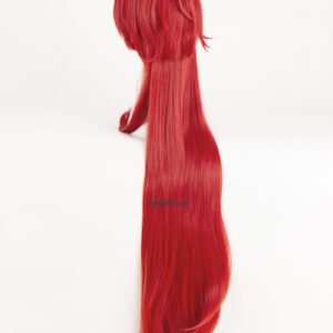High School DxD Wigs Rias Gremory Wig 100cm Long Red Heat Resistant Synthetic Hair Wig + Wig Cap Anime Cosplay Costumes